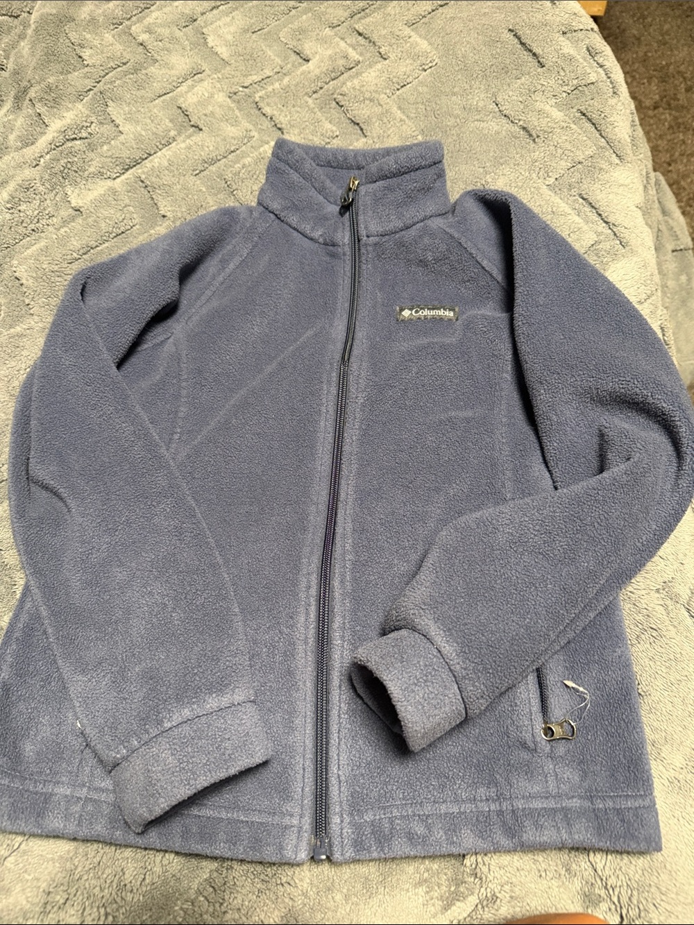 Columbia Kids Gray Full-Zip Fleece Jacket